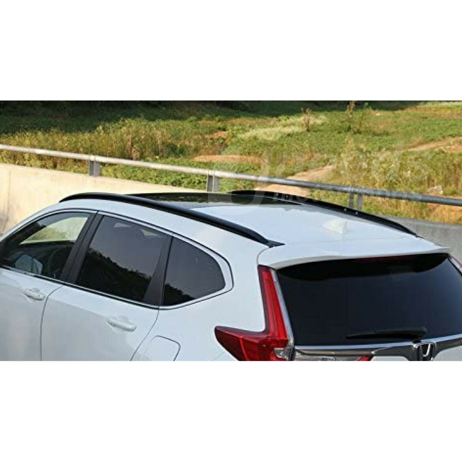 Ajuste 2012-2016 Honda CRV CR-V negro plateado portaequipajes barra de riel lateral juego de barras transversales