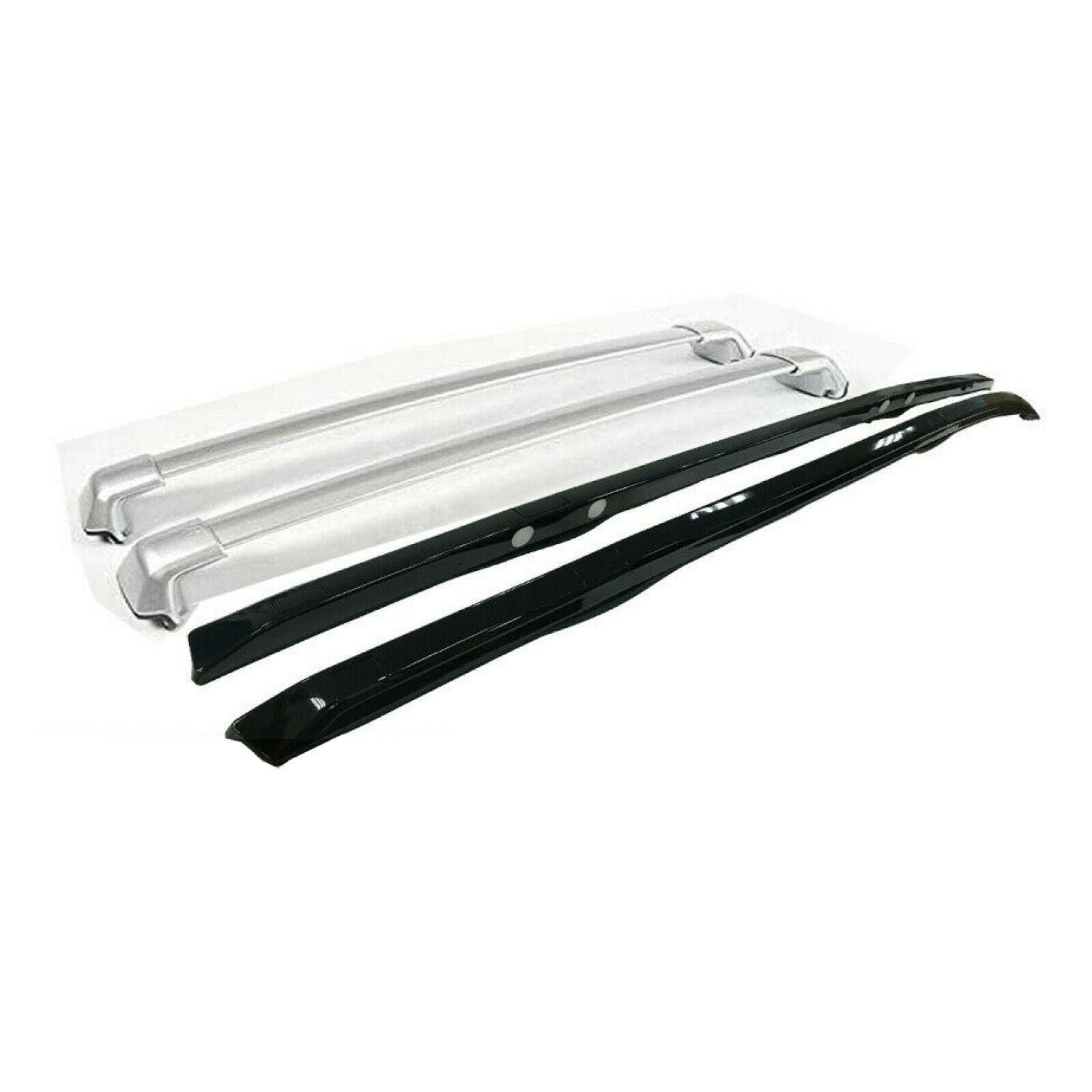 Fit 2012-2016 Honda CRV CR-V Black Silver Roof Rack Side Rail Bar Cross Bar Set