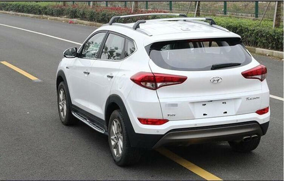 Barra transversal para equipaje de Hyundai Tucson 2010-2020, color plateado 