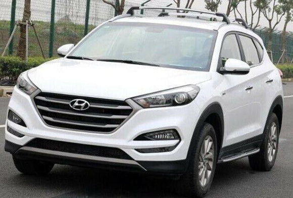 Barra transversal para equipaje de Hyundai Tucson 2010-2020, color plateado 