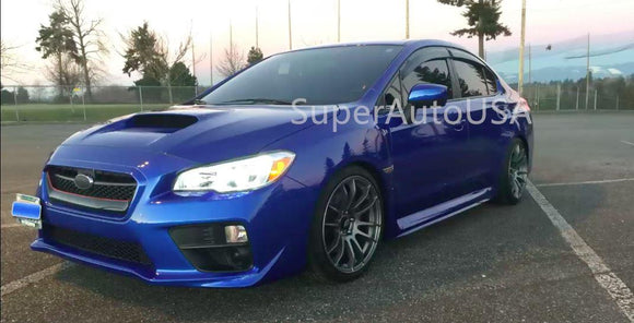 Fit 2012- 2021 Subaru WRX STI Out-Channel Vent Window Visors Rain Sun Wind Guards Shade Deflectors