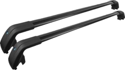 For Hyundai Kona 2018-2021 Top Roof Rack Sliver Baggage Luggage Cross Bar Crossbar (Black) - 0