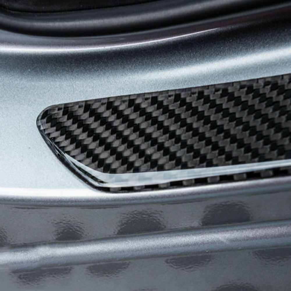 Fit iM iQ CHR Scuff Plate Door Sill Panel Step Protector Kit (Carbon Fiber Print)
