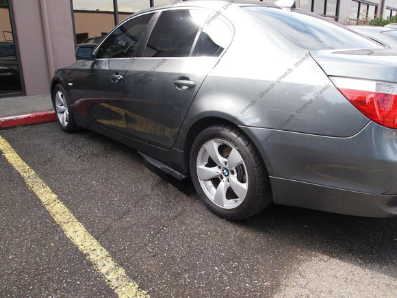 Universal Side Skirts Body Kit Rocker Panels Splitters Wings (Carbon Fiber Print)