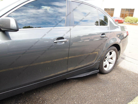 Universal Side Skirts Body Kit Rocker Panels Splitters Wings (Carbon Fiber Print)