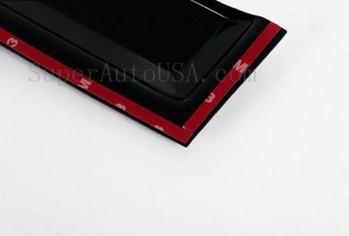 Fit 2014-2018 Subaru Forester Out-Channel Vent Window Visors Rain Sun Wind Guards Shade Deflectors