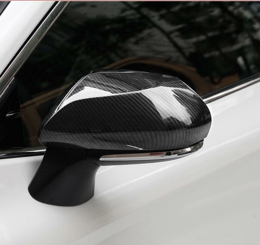 Ajuste de la cubierta del espejo retrovisor de la puerta lateral de Toyota Camry 2018 (impresión de fibra de carbono)