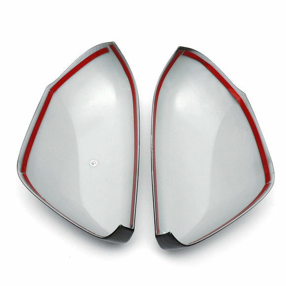 Fit 2018-23 Toyota Camry Side Door Rearview Mirror Cover Trim (Carbon Fiber Print)