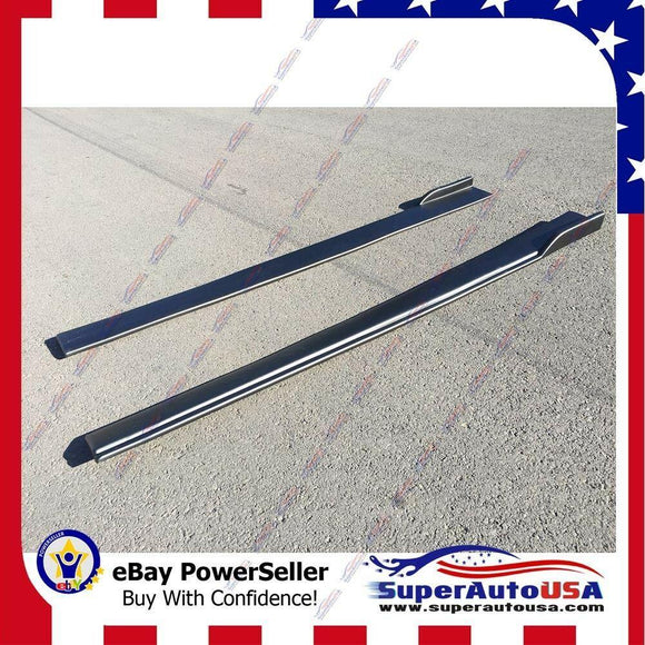 Fits Audi A6 A8 Black Side Skirts Body Kit Rocker Panels Splitters