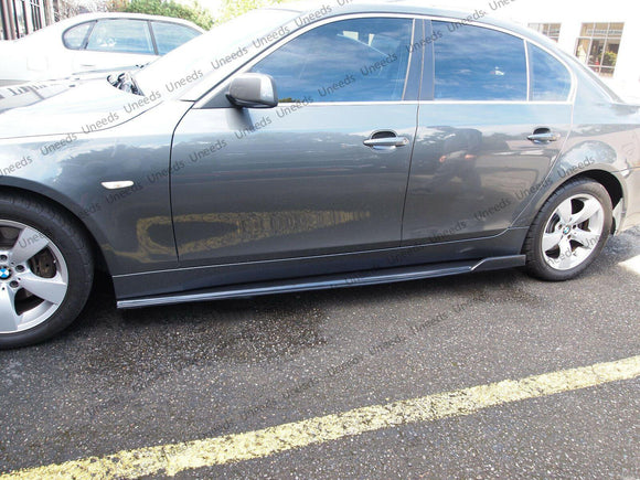 Fits Audi A6 A8 Black Side Skirts Body Kit Rocker Panels Splitters