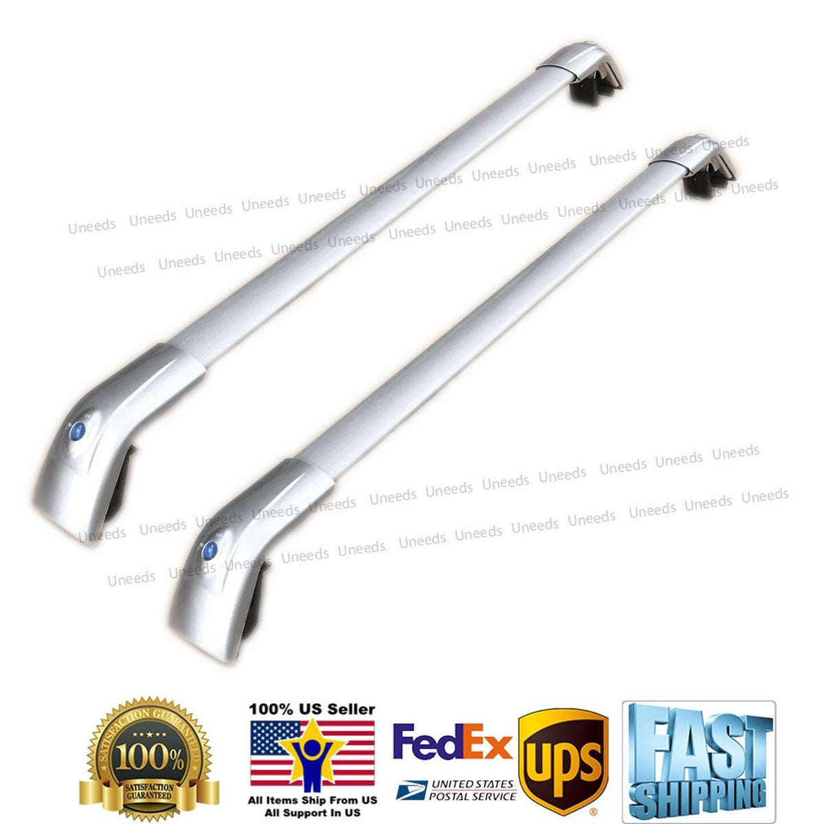 Roof Rack Cross Bars For Lexus RX RX350 RX450h 2016-2021 – Silver Stainless Steel