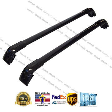 Fit 2016-2019 MINI CLUBMAN Black Baggage Luggage Cross Bar