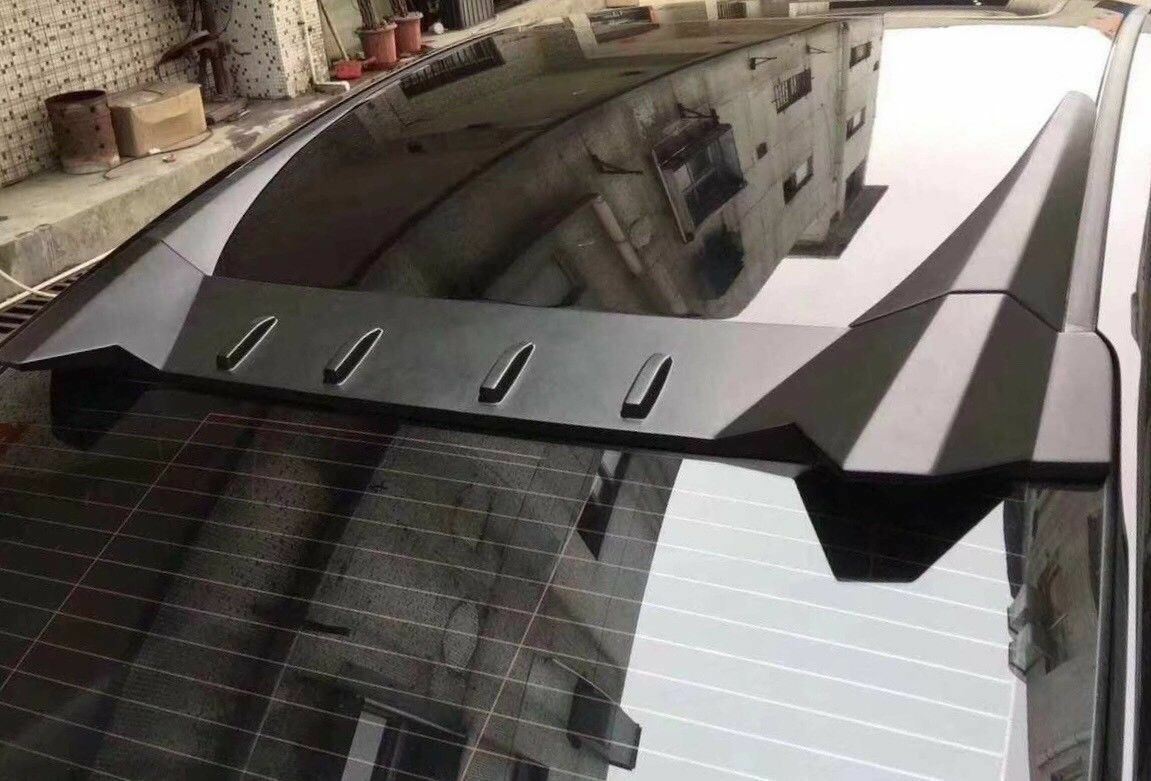 Visera para alerón de techo de ventana trasera para Honda CIVIC 10th Sedan 2016-2021 (negro brillante)