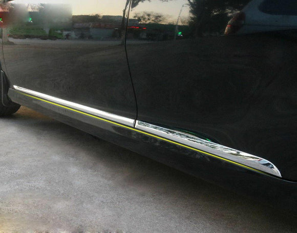 Fit 2018-2023 Toyota Camry ABS Body Side Door Molding Cover Trim Decor (Chrome)
