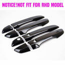 Fit 2016-2020 Honda Civic Door Handle Cover Bezel Trim (Carbon Fiber Print, Smart Holes)-6