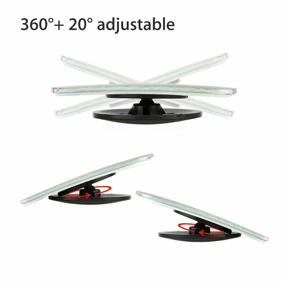 Universal 2PCS White Blind Spot Mirror Wide Angle Rear View Car Side Mirror