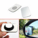 Universal 2PCS White Blind Spot Mirror Wide Angle Rear View Car Side Mirror-1