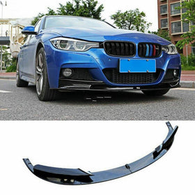 Fit 2012-2018 BMW F30 3 Series M Style Front Bumper Lower Lip (Carbon Fiber Print)