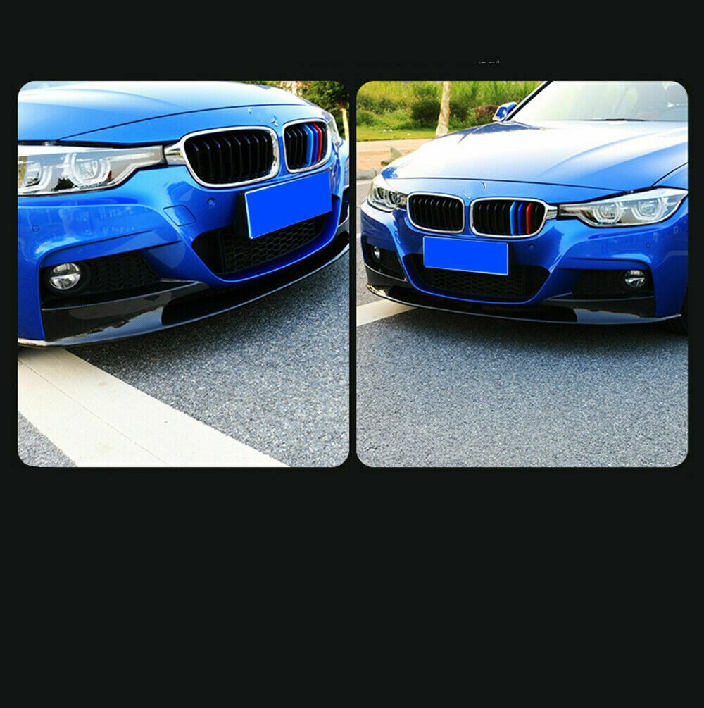 Fit 2012-2018 BMW F30 3 Series M Style Front Bumper Lower Lip (Carbon Fiber Print)