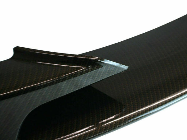 Ajuste 2012-2018 BMW F30 3 Series M estilo parachoques delantero inferior labio (impresión de fibra de carbono)