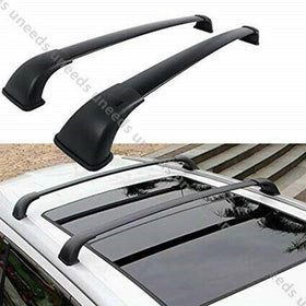 Fit 2014-2018 Toyota Highlander LE OE Style Roof Rack Cross Bars Black Pair Set