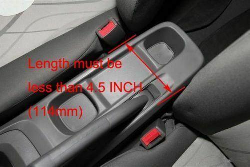 Universal Adjustable  Black Big Storage Armrest Box Center Console (Black)