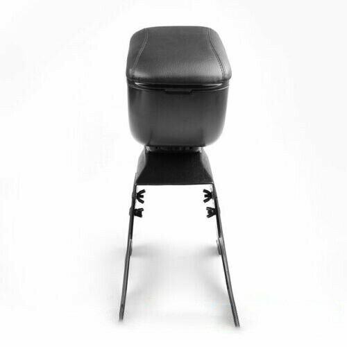 Universal Adjustable  Black Big Storage Armrest Box Center Console (Black)