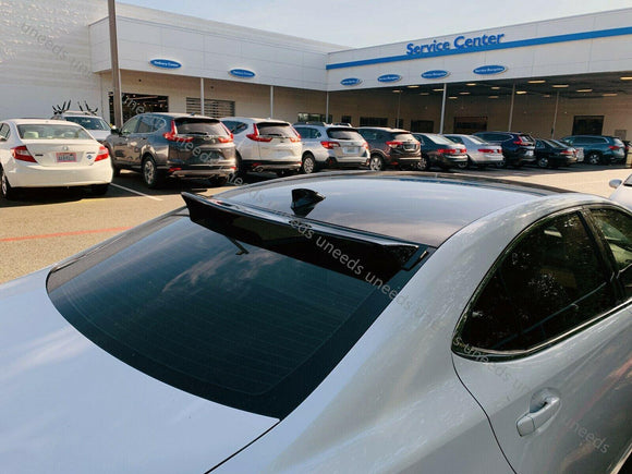 Alerón de visera para ventana de techo trasera, ABS, color negro, compatible con Lexus ES350 2013-2018, 3D JDM 