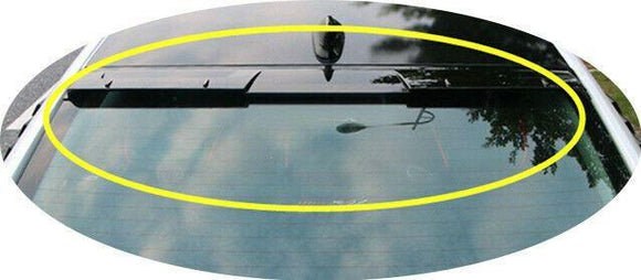 Fit 2018-2023 Honda Accord Rear Window Visor Roof Spoiler Wing (Gloss Black)