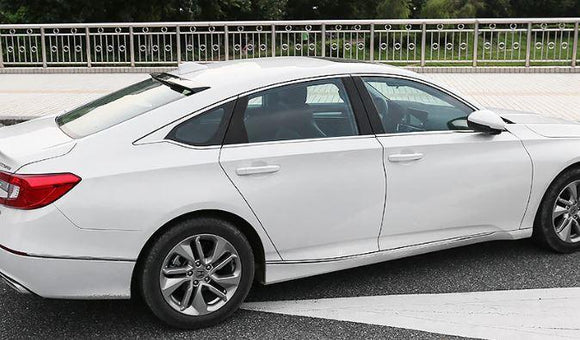 Fit 2018-2023 Honda Accord Rear Window Visor Roof Spoiler Wing (Gloss Black)