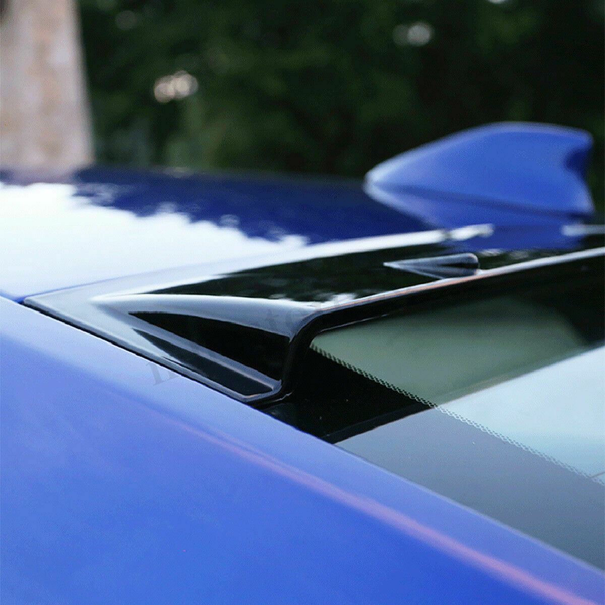 Fit 2018-2020 Honda Accord Rear Window Visor Roof Spoiler Wing (Gloss Black)