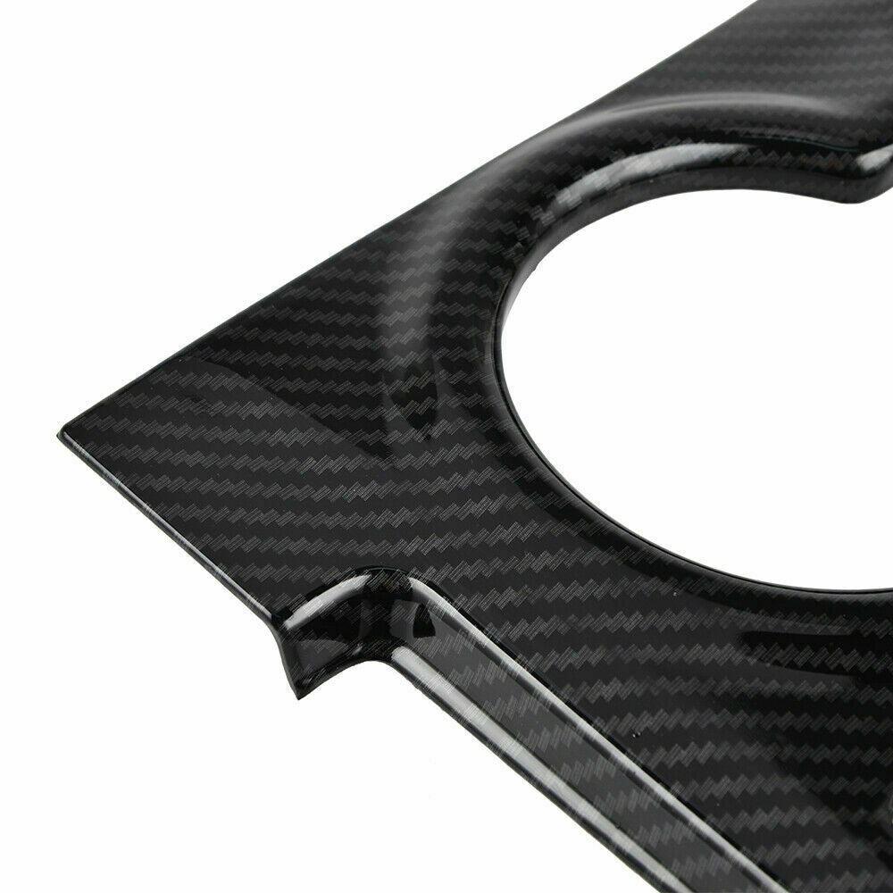 Carbon Fiber Look Gear Shift Panel Cover Trim Kit For Toyota Camry 2015-2017 - 3-Piece ABS Interior Set