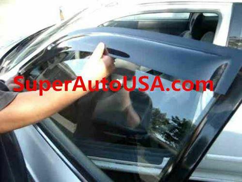 Fit 2018-2021 Toyota CH-R CHR Out-Channel Vent Window Visors Rain Sun Wind Guards Shade Deflectors