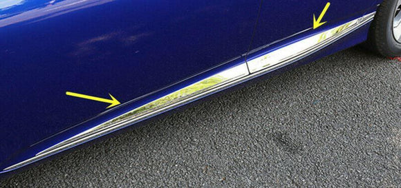 Fit 2018-2023 Honda Accord Stainless Steel Side Body Door Molding Trim (Chrome, 6 pcs)