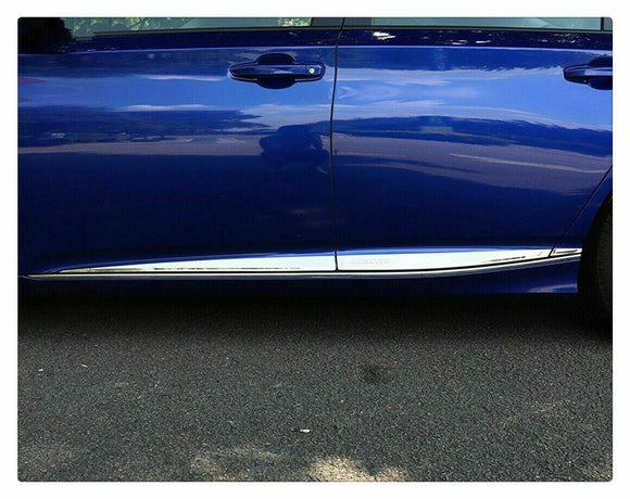 Fit 2018-2023 Honda Accord Stainless Steel Side Body Door Molding Trim (Chrome, 6 pcs)