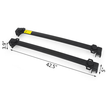 Se adapta a Jeep Compass 2017-2020, portaequipajes de techo con barras transversales estilo OE 