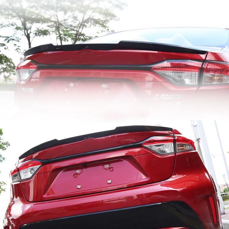 Fit 2020-2021 Toyota Corolla Rear Tail Trunk Spoiler Wing (Unpainted / Matte Black)