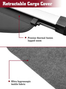 Se adapta a Infiniti QX50 2019-2020, cubierta de carga retráctil para baúl trasero y red gratuita (negra) -6