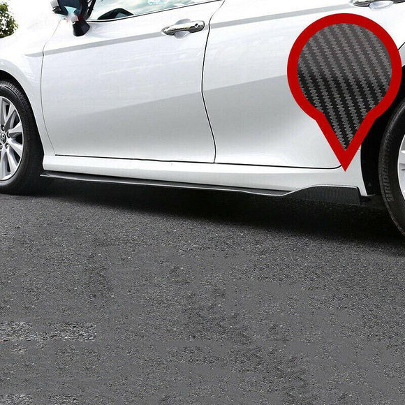 Side Skirt - Carbon Fiber Print Fits Toyota Camry 2018-2024