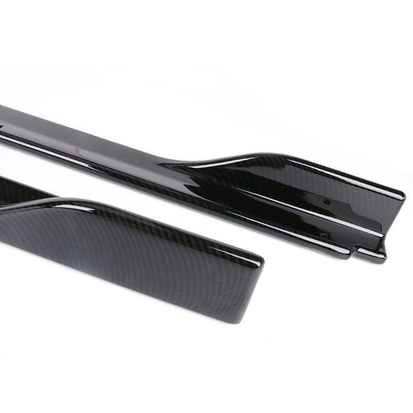 Side Skirt - Carbon Fiber Print Fits Toyota Camry 2018-2024