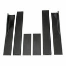 Fit BMW Side Skirt Extensions Splitters Lip Polypropylene 78.7"/2m (Gloss Black)-9