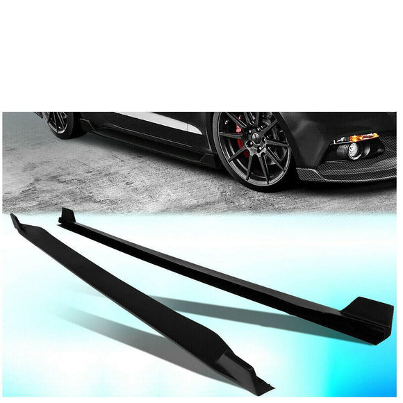 Fit 2015-2020 Ford Mustang Side Skirts Underboard Extension Panel Body Kit