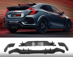 Fits 2017-21 Honda Civic Hatchback Type-R Rear Bumper Lip Conversion Kit