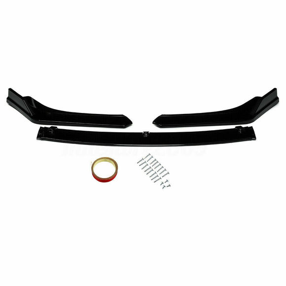 Fit 2020-2024 NISSAN Sentra FRONT BUMPER LIP SPOILER SPLITTER (Gloss Black)