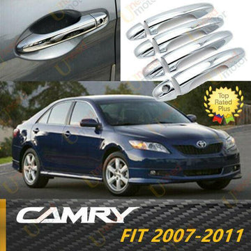Embellecedores para manijas de puertas de Toyota Camry 2007-2011, accesorios (cromado espejo) 