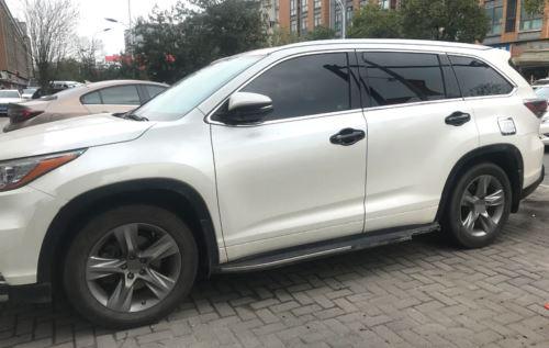 Cubierta de manija de puerta compatible con Toyota Highlander 2014-2019 (impresión de fibra de carbono, Smart Holes) 