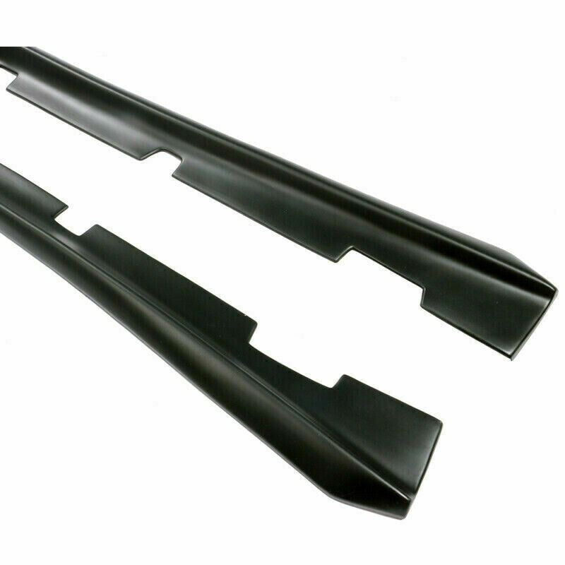 Fit 2011-2021 Dodge Charger Side Skirts Extension Body Kit (Unpainted Matte Black)