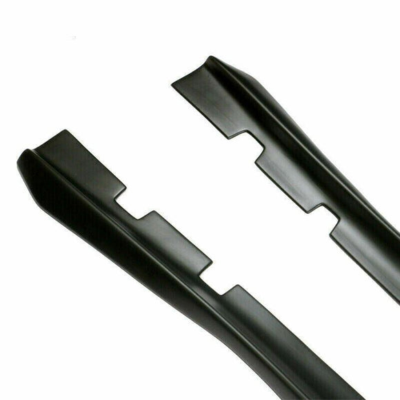 Fit 2011-2021 Dodge Charger Side Skirts Extension Body Kit (Unpainted Matte Black)