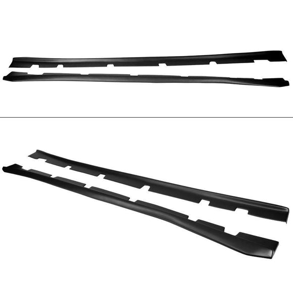 Fit 2011-2021 Dodge Charger Side Skirts Extension Body Kit (Unpainted Matte Black)