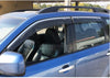 Ajuste 2019-2021 Subaru Forester Clip-On Chrome Trim Vent Window Viseras Rain Sun Wind Guards Shade Deflectors